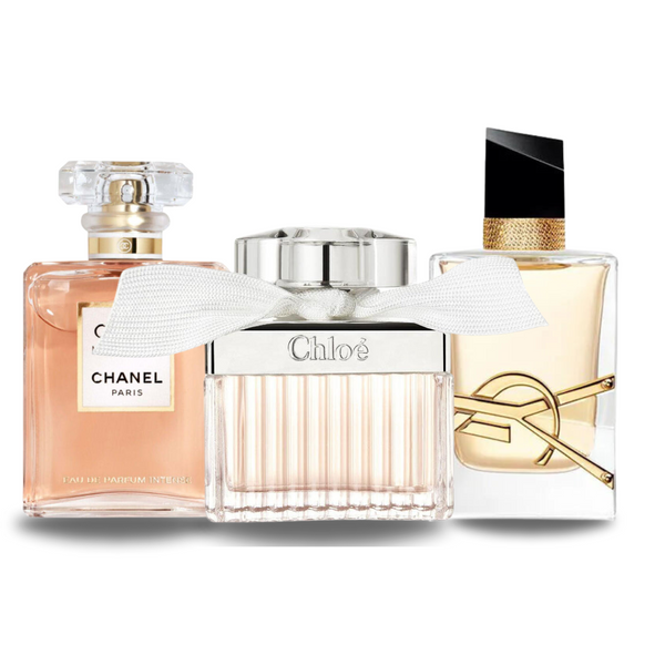 Combo 3 Perfumes - Coco Mademoiselle Chanel, Libre Yves Saint Laurent et Chloé Signature
